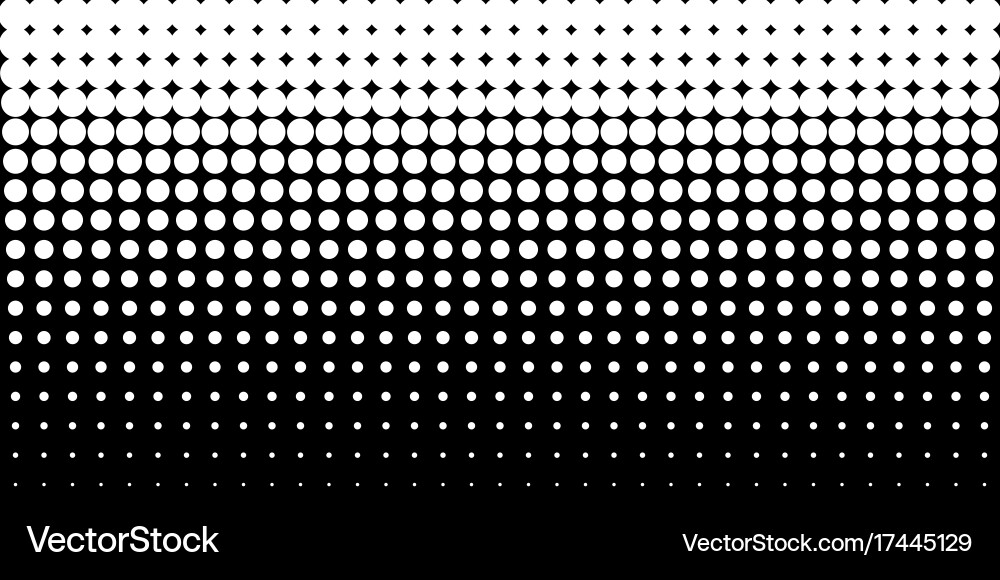 White vertical gradient halftone dots background vector image