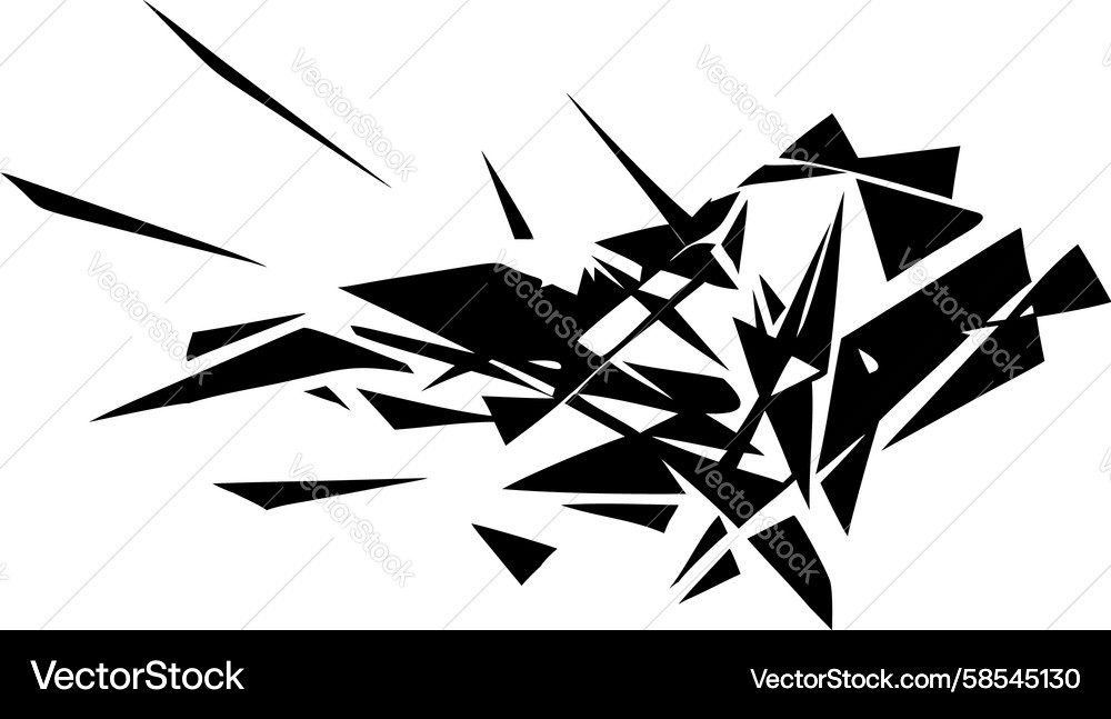 Dynamic Explosion Shapes Vector Image