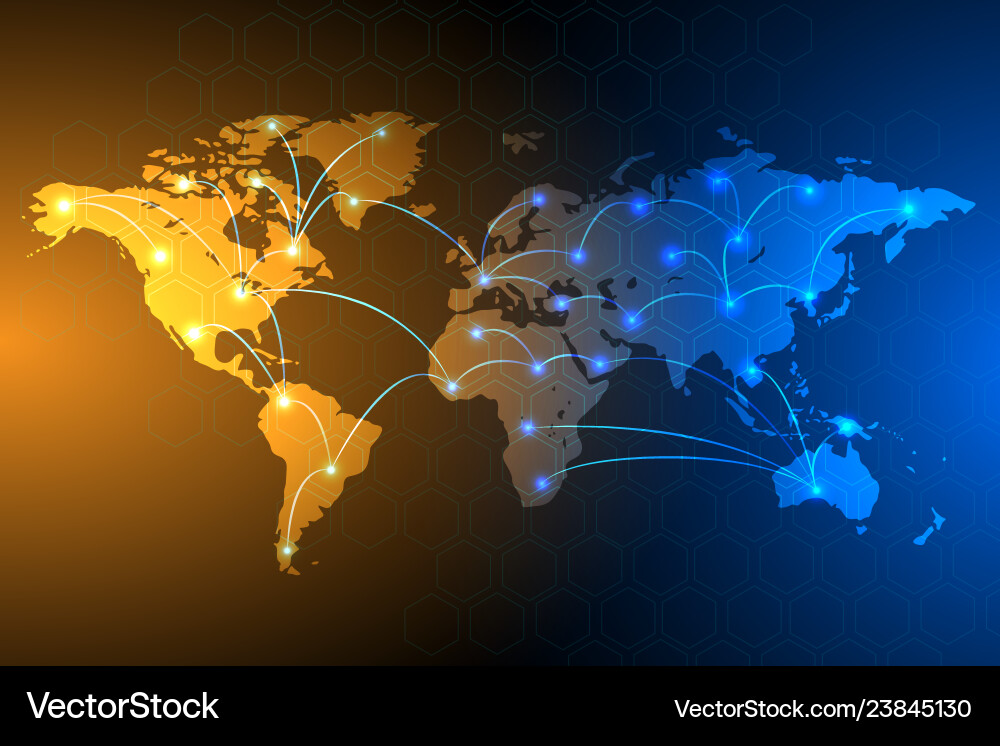 Global Network Connection vector image
