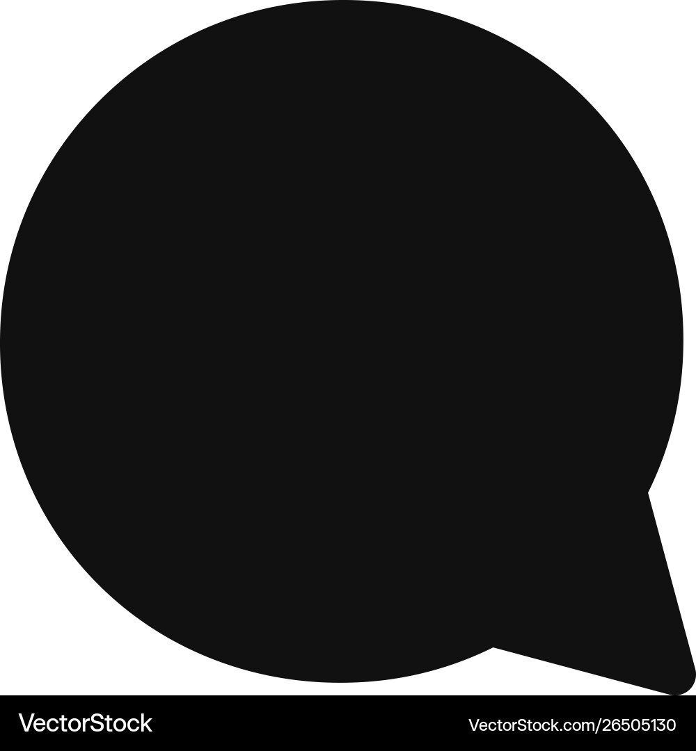 Speech bubble icon in modern design style for web Vector Image