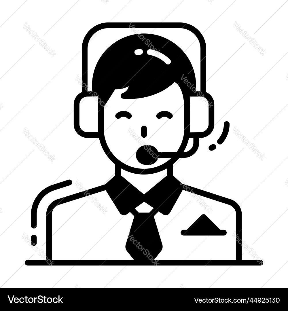 Support icon single avatar Vector Image