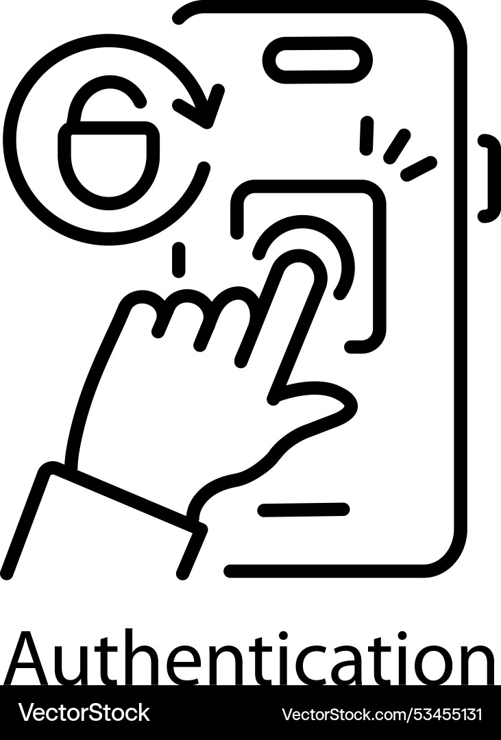 Authentication Vector Image