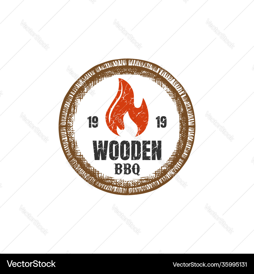 Rustikale Grill bbq grill stempel logo desi Rustikale Grill bbq grill stempel logo desi vektorbild