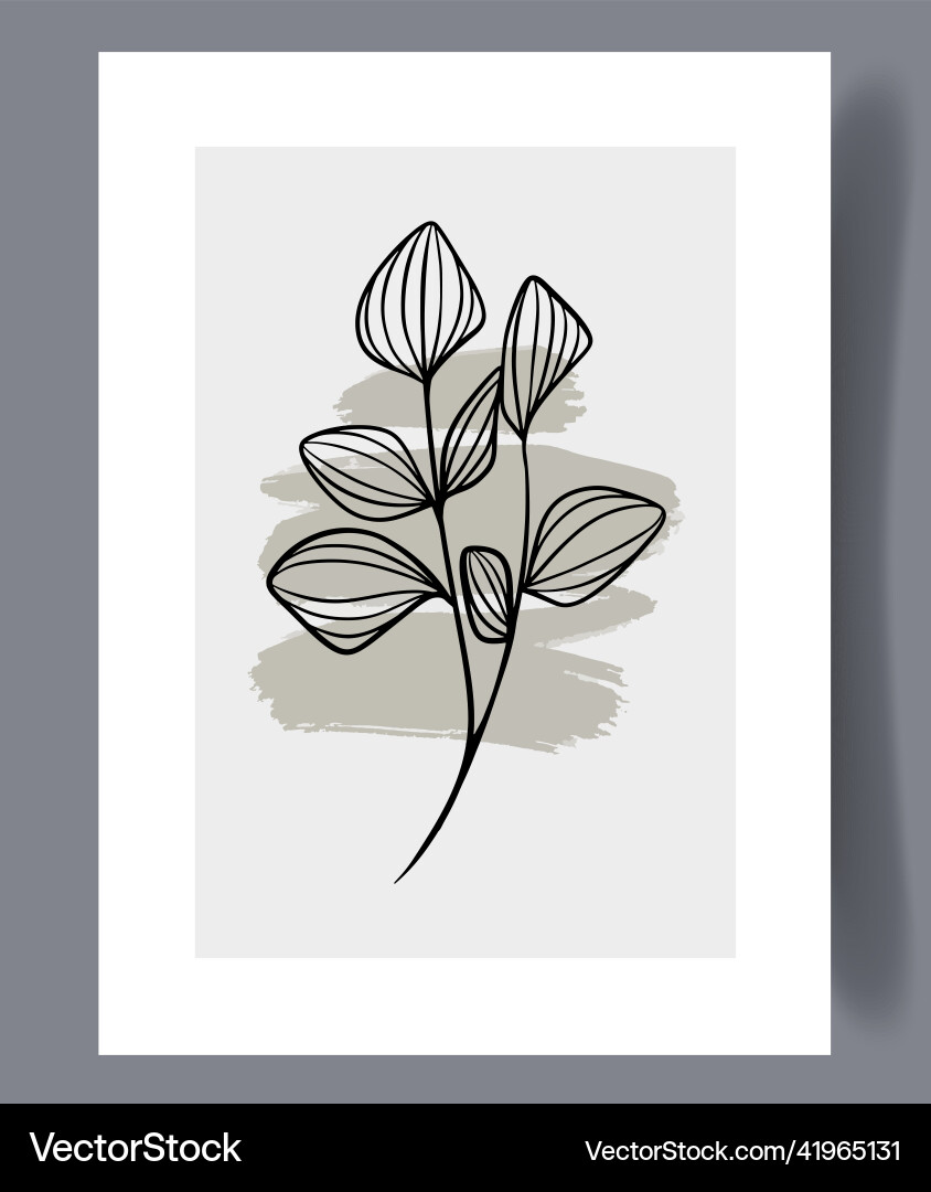 Scandinavian Abstract Print Set vector image