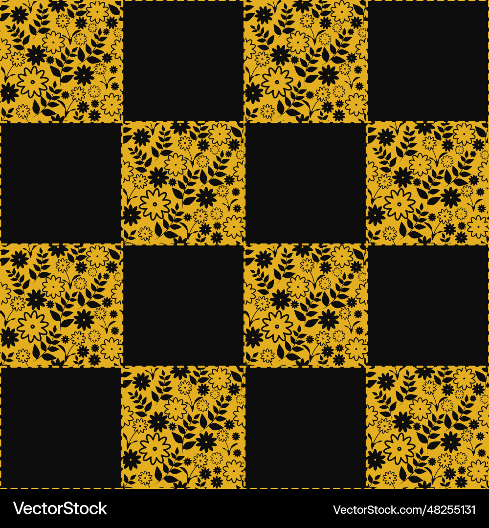 Seamless pattern of pieces in patchwork style Seamless pattern of pieces in patchwork style Vector Image