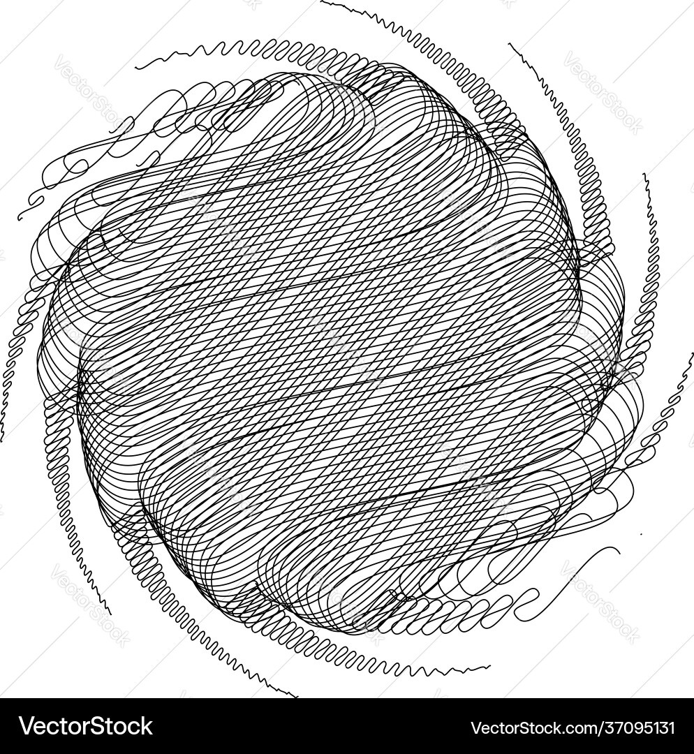 Spiral swirl twirl design element with sketchy Spiral swirl twirl design element with sketchy vector image