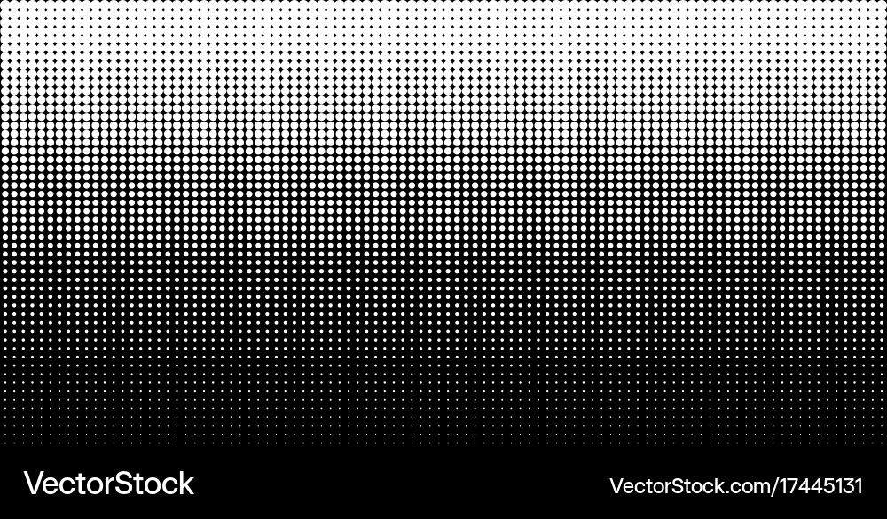 White vertical gradient halftone dots background Vector Image