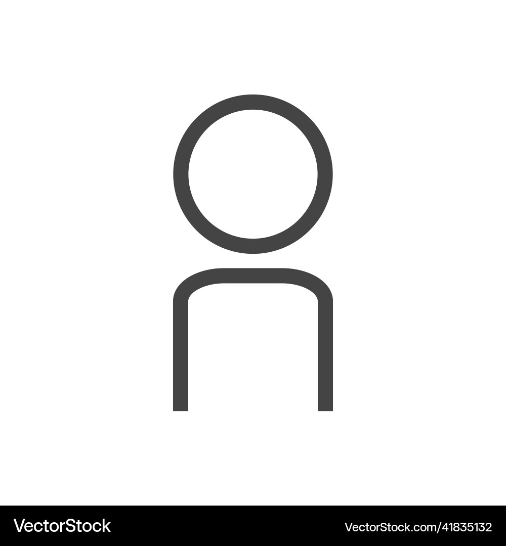 Add user icon on white isolated background layers Vector Image