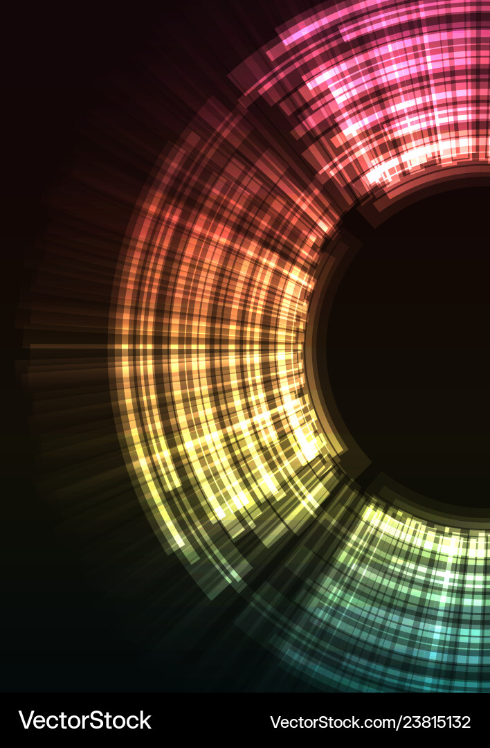 Circle digital abstract sheet layer background Vector Image