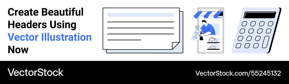 Digital design elements including document Digital design elements including document vector image