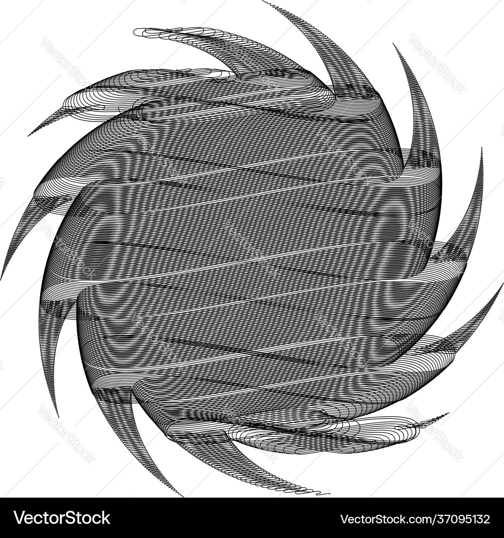 Spiral swirl twirl design element with sketchy Spiral swirl twirl design element with sketchy vector image