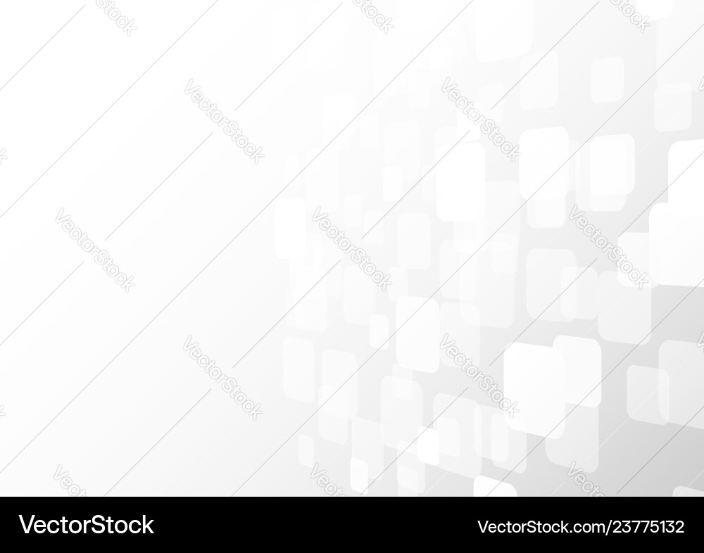 White Overlapping Square Shapes vector image