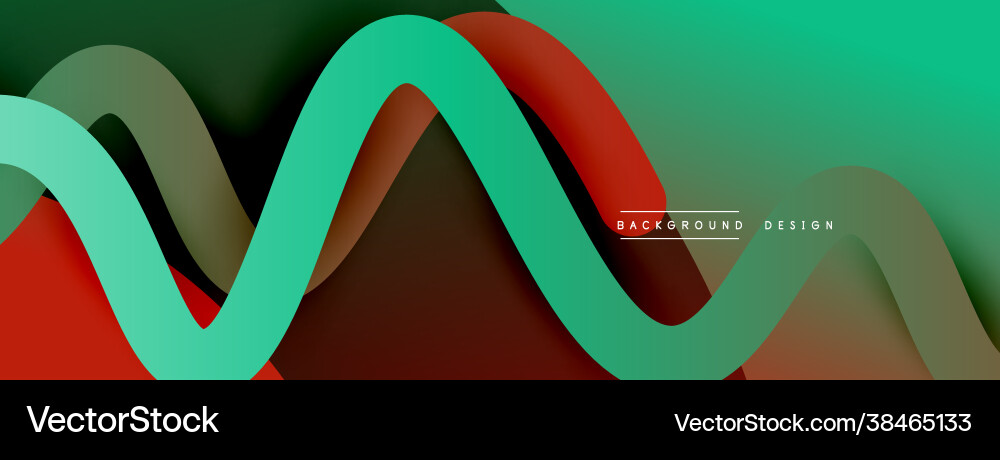Abstract gradient background with wave line Abstract gradient background with wave line Vector Image