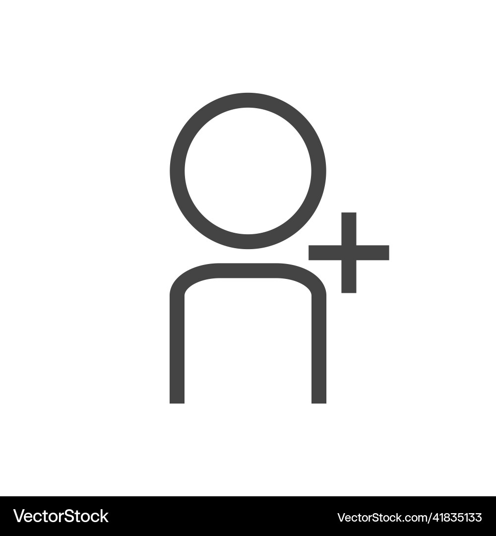 Add user icon on white isolated background layers Vector Image