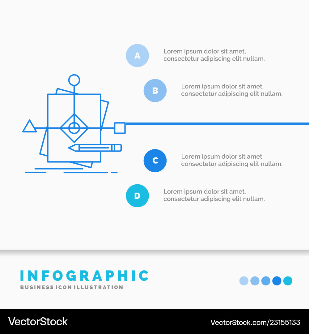 Algorithm business foretelling pattern plan Vector Image