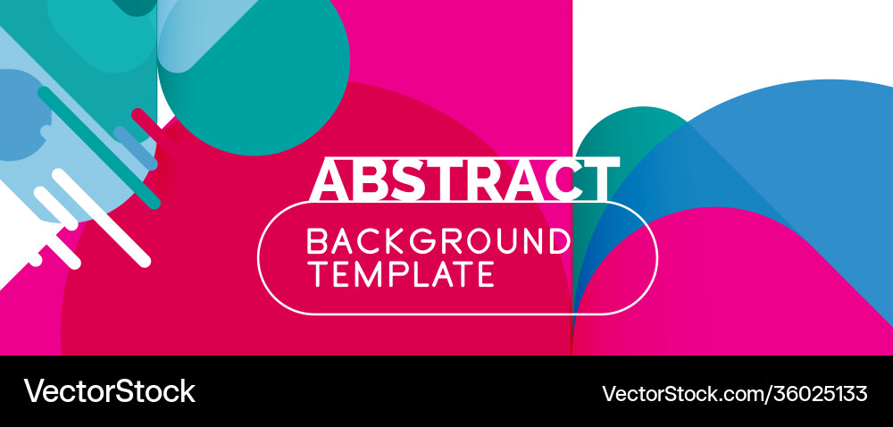 Flat geometric round shapes and dynamic lines Flat geometric round shapes and dynamic lines Vector Image