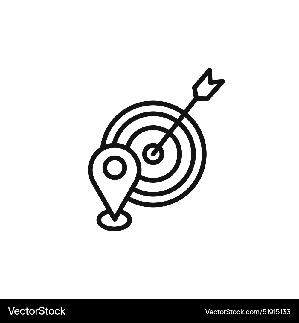 Geo targeting icon set collection for web Geo targeting icon set collection for web Vector Image
