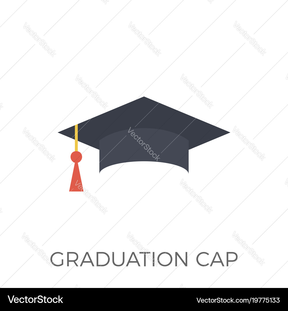 Graduation cap icon Vector Image