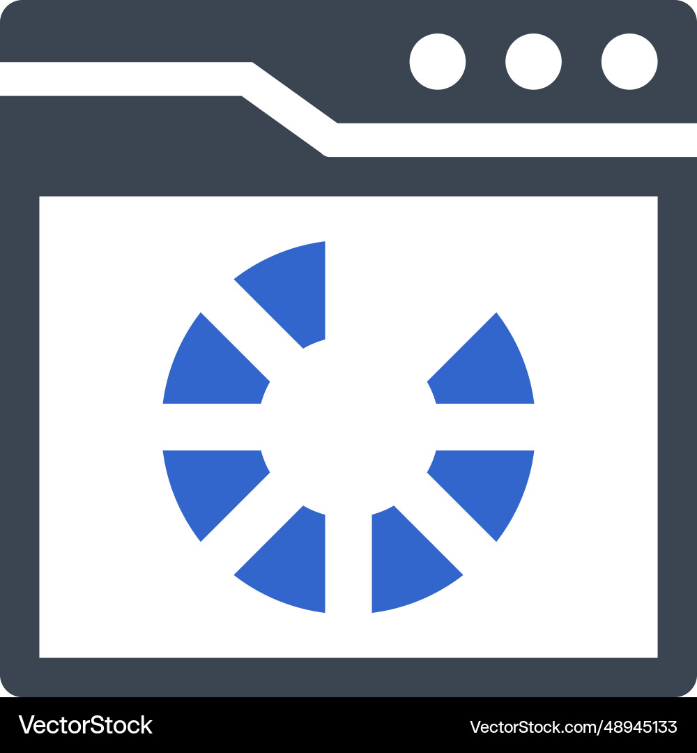 Loading interface icon vector image