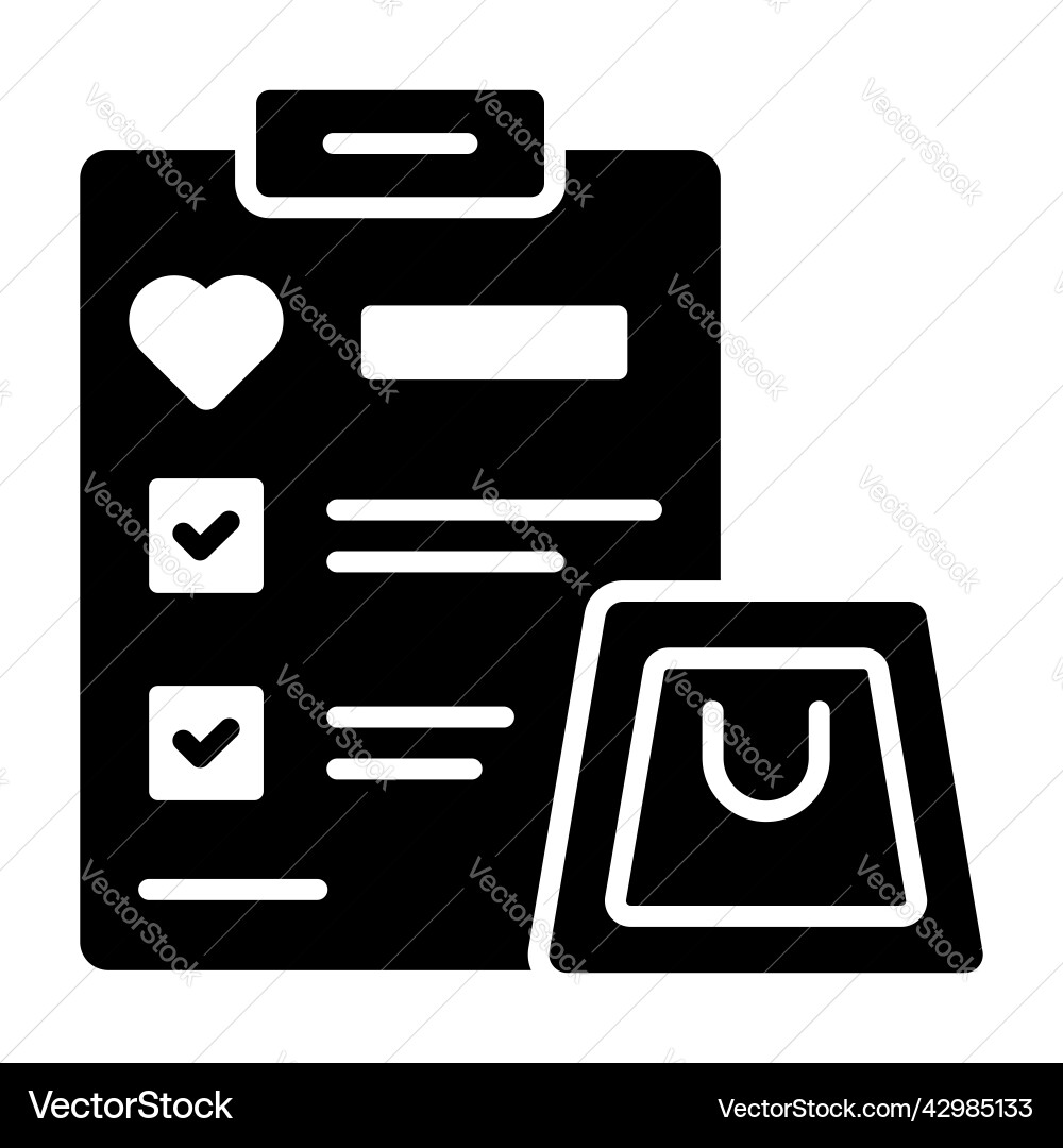 Wishlist modern concepts design Vector Image