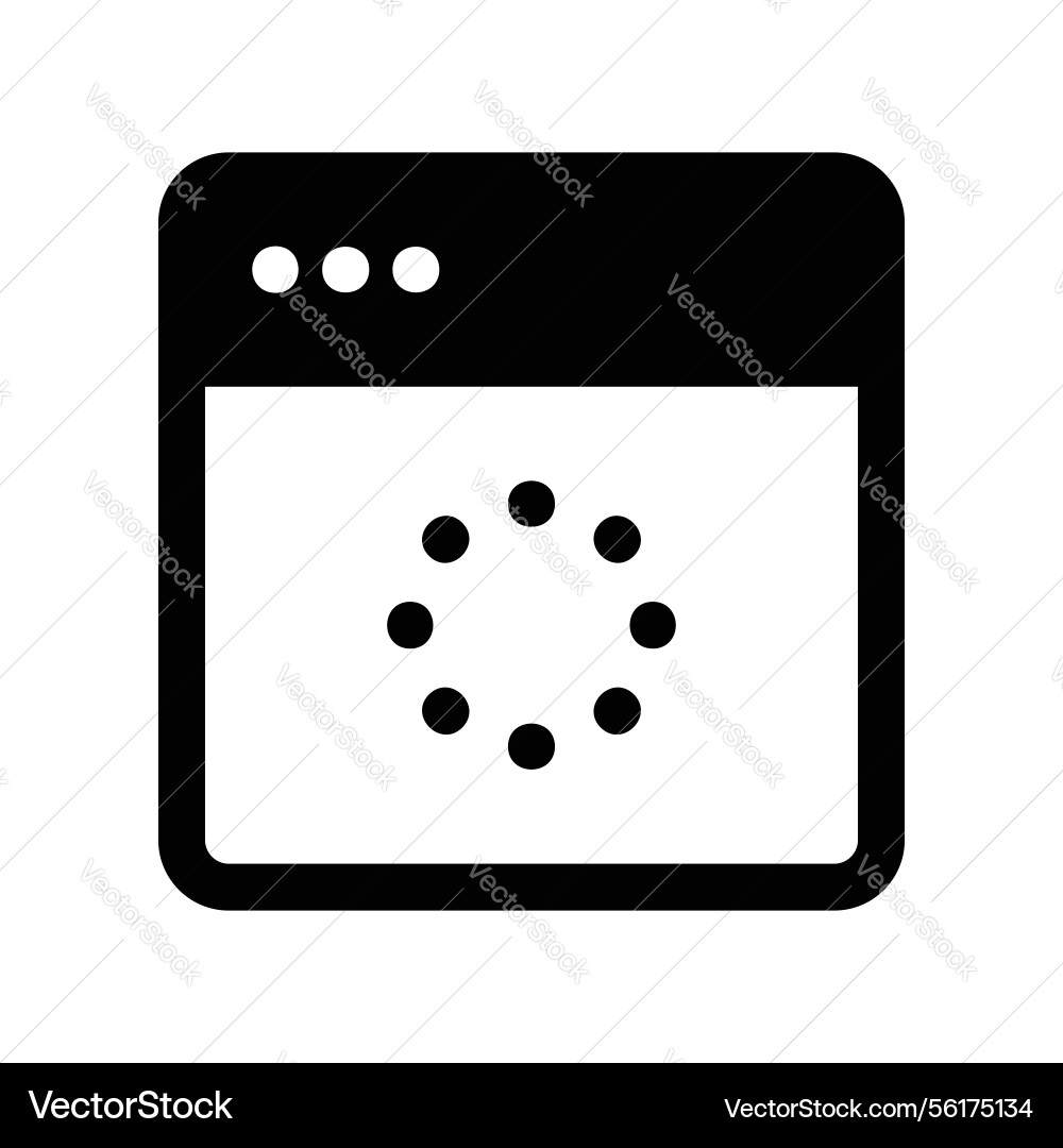 Application window interface displaying Application window interface displaying vector image