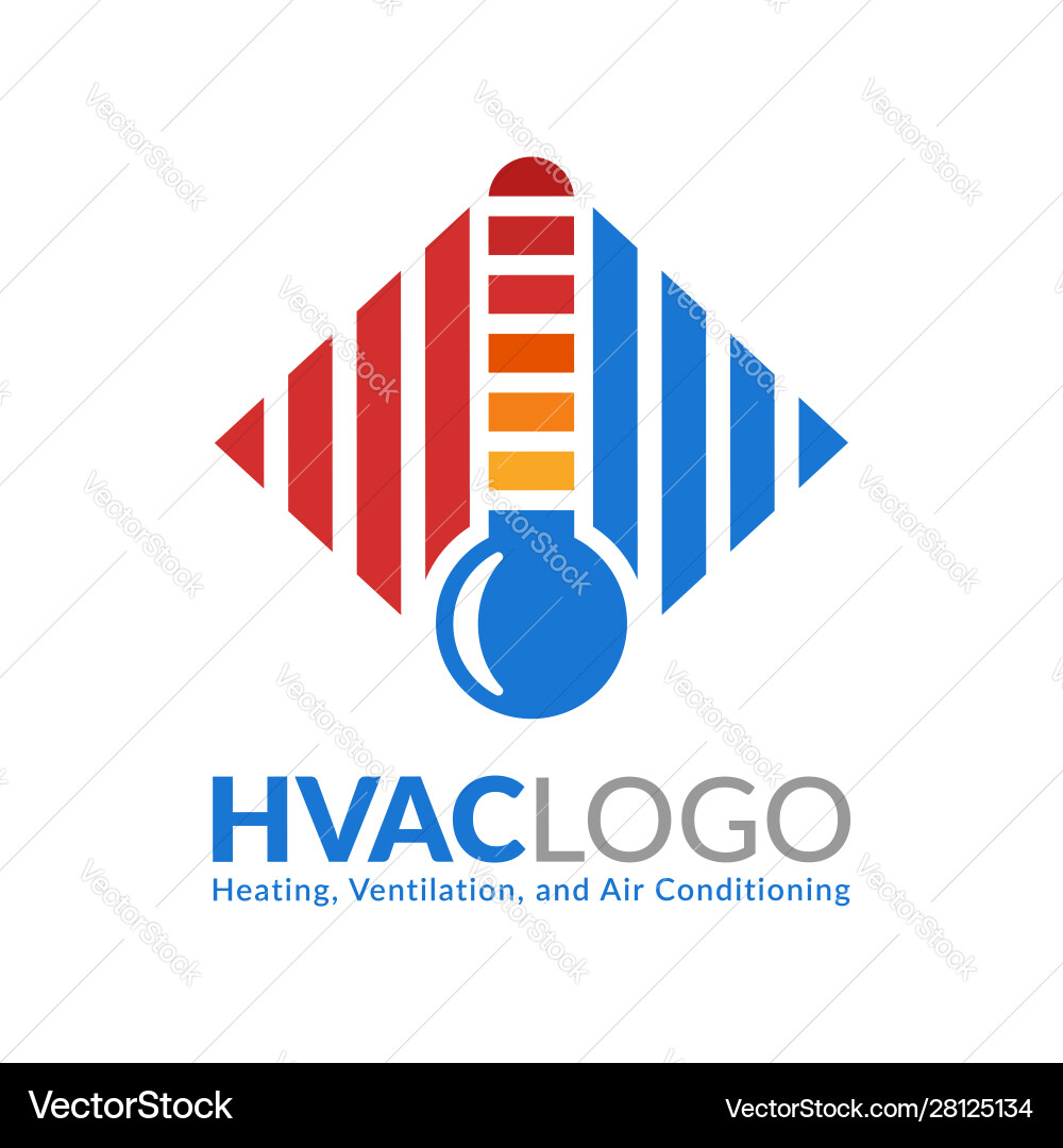 Hvac Logo Design Heizung Lüftung und Luft Hvac Logo Design Heizung Lüftung und Luft vektorbild