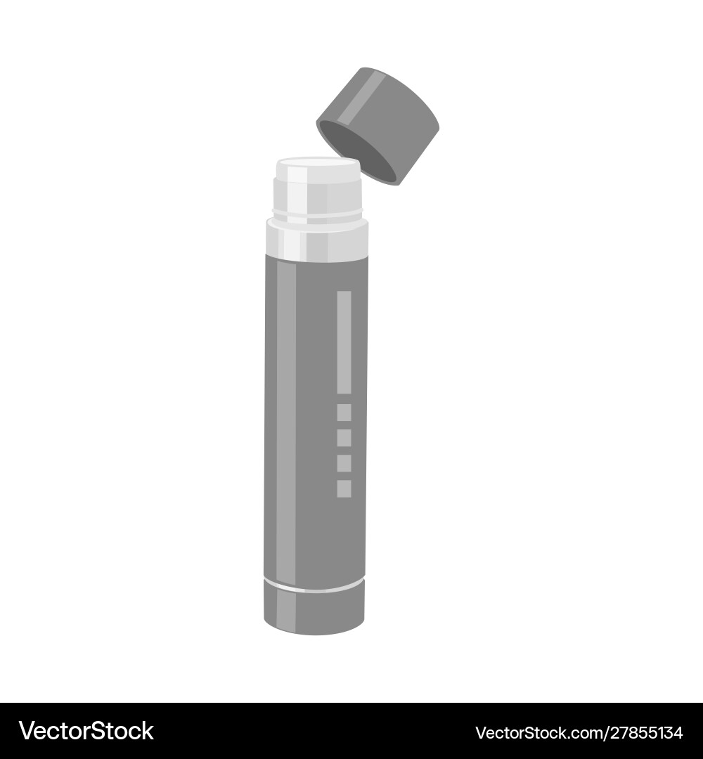 Isolated object bottle and stick logo web vector image