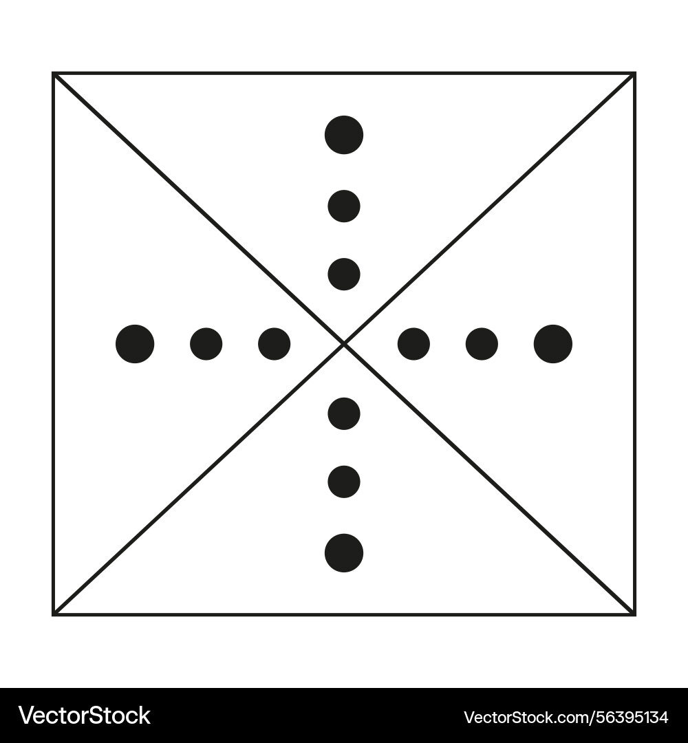 Minimalistic black dot pattern in symmetrical Minimalistic black dot pattern in symmetrical vector image