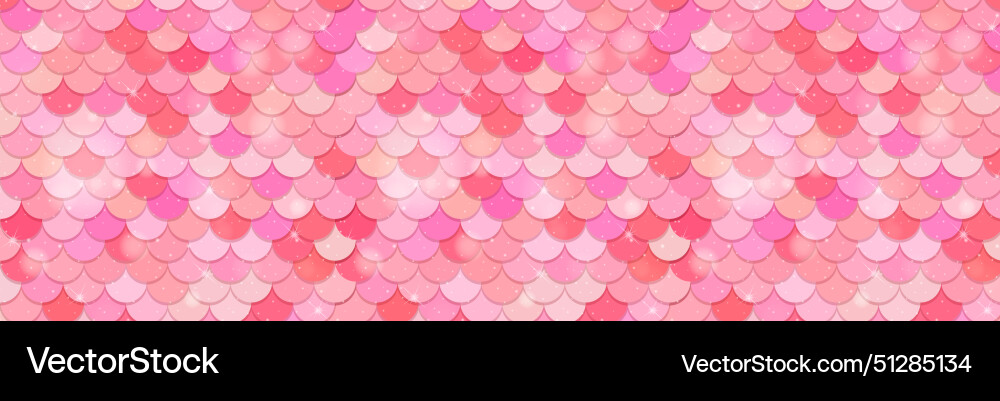 Seamless pattern of overlapping colorful scales vector image