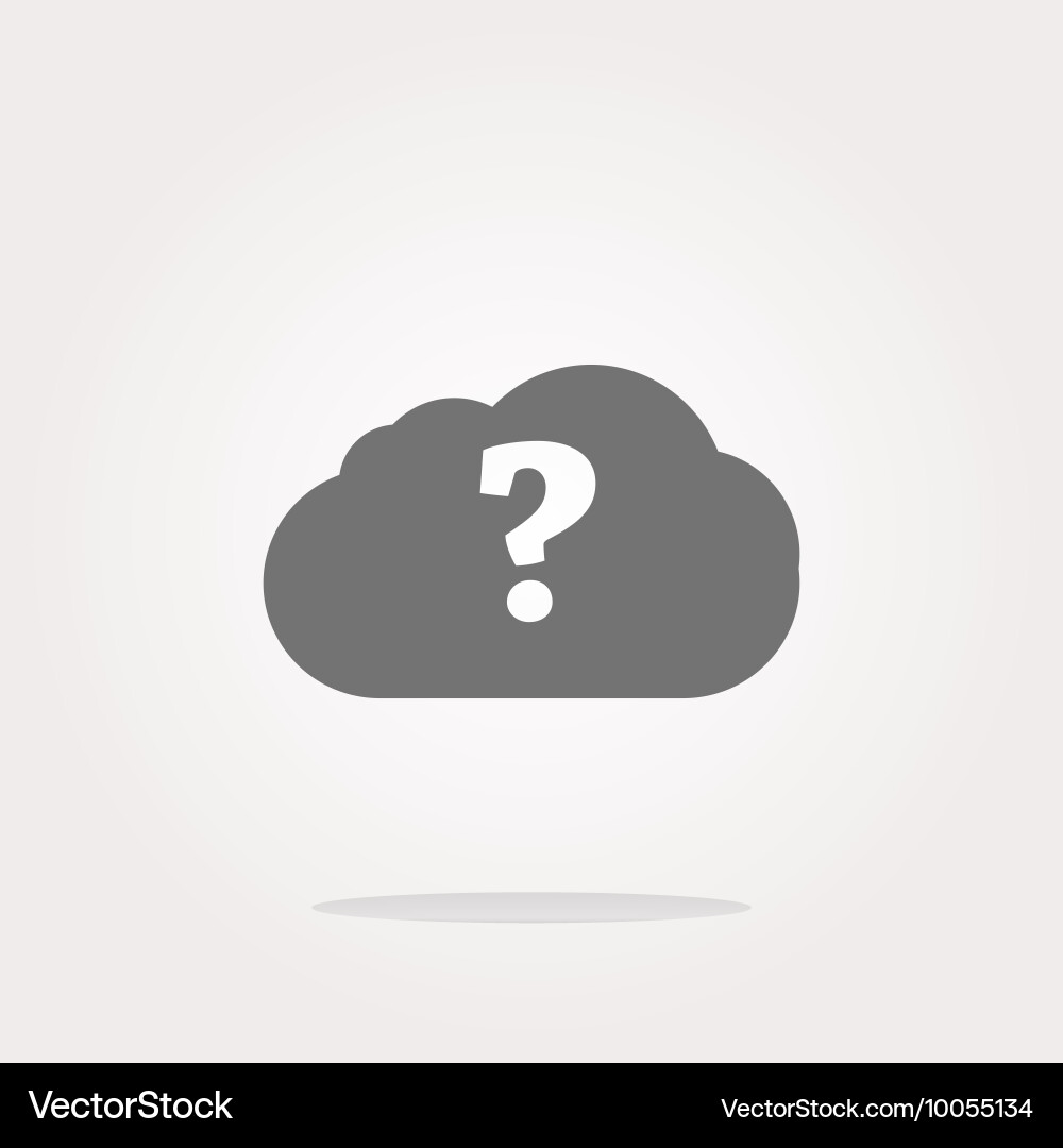 Speech bubbles with question sign isolated vector image