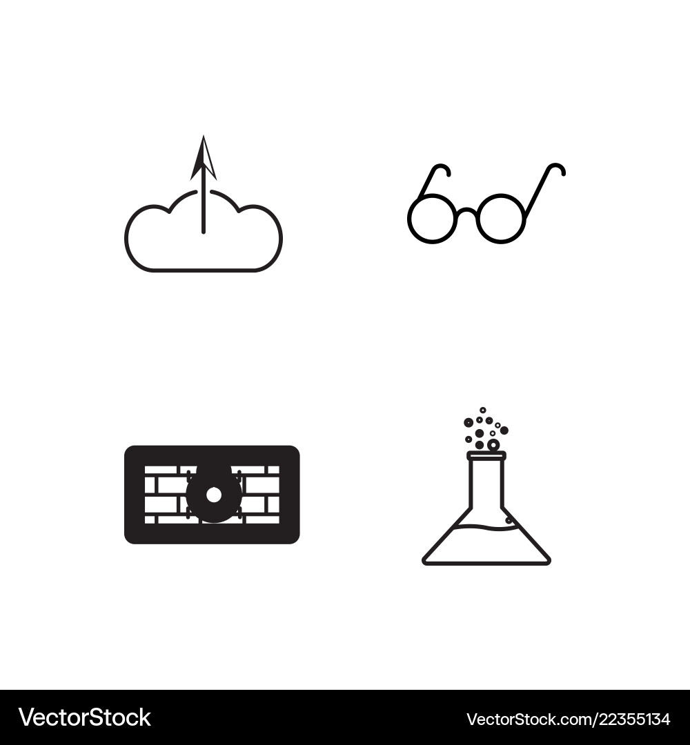 Web simple outlined icons set Web simple outlined icons set Vector Image