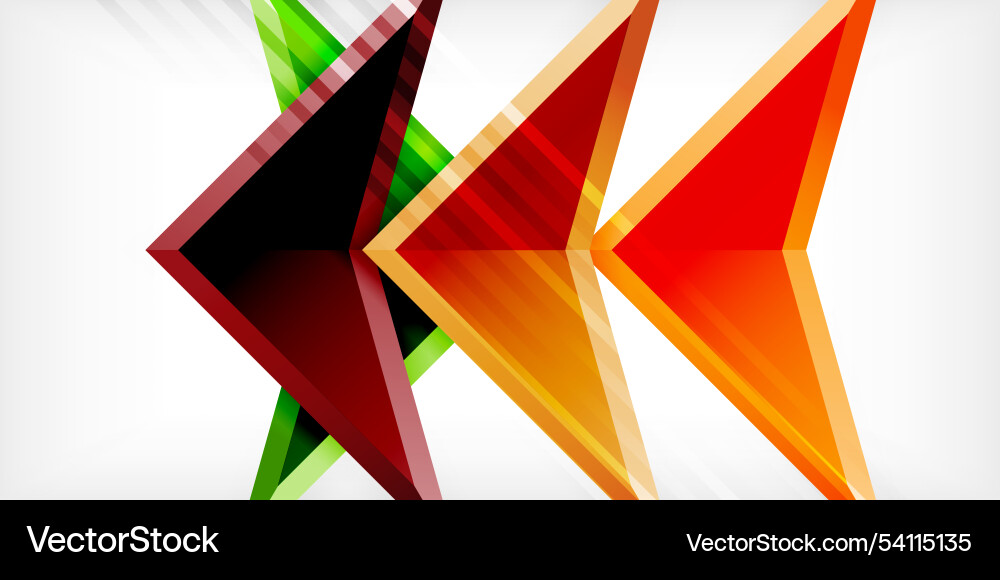 Abstract background color triangles and arrows Abstract background color triangles and arrows Vector Image