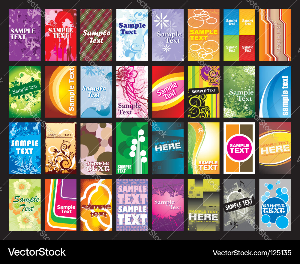 Abstract Circles Pattern Vector Image