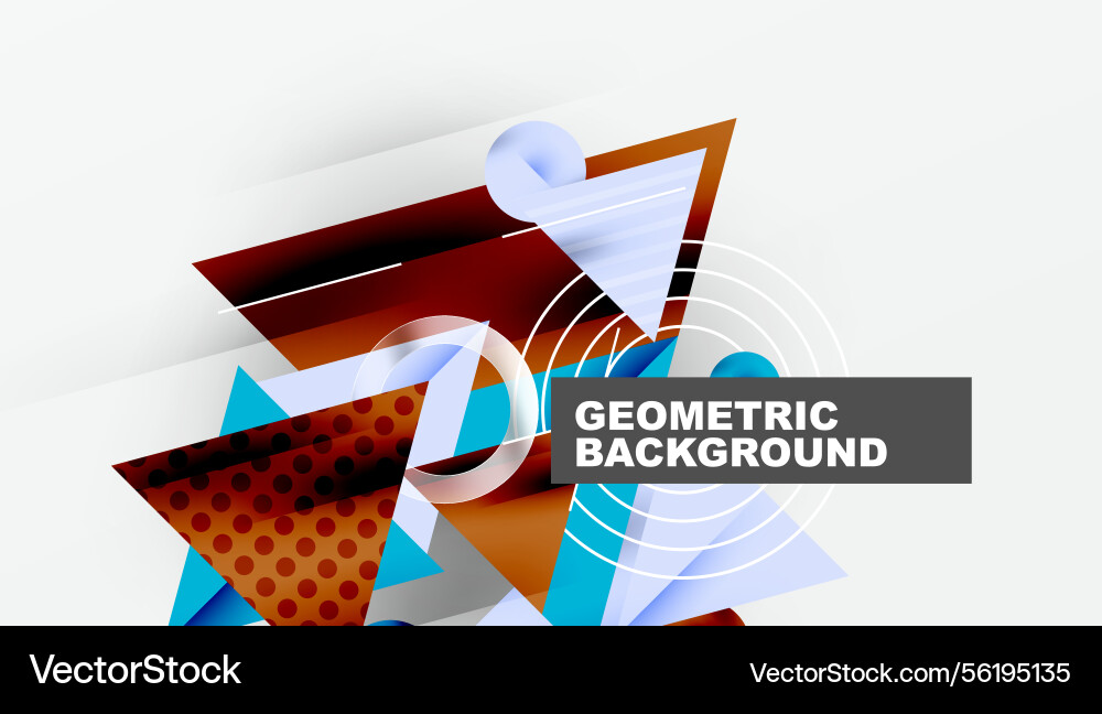 Abstract geometric design features overlapping Abstract geometric design features overlapping Vector Image