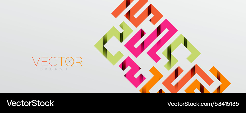 Color bend lines with shadow texture effect Vector Image