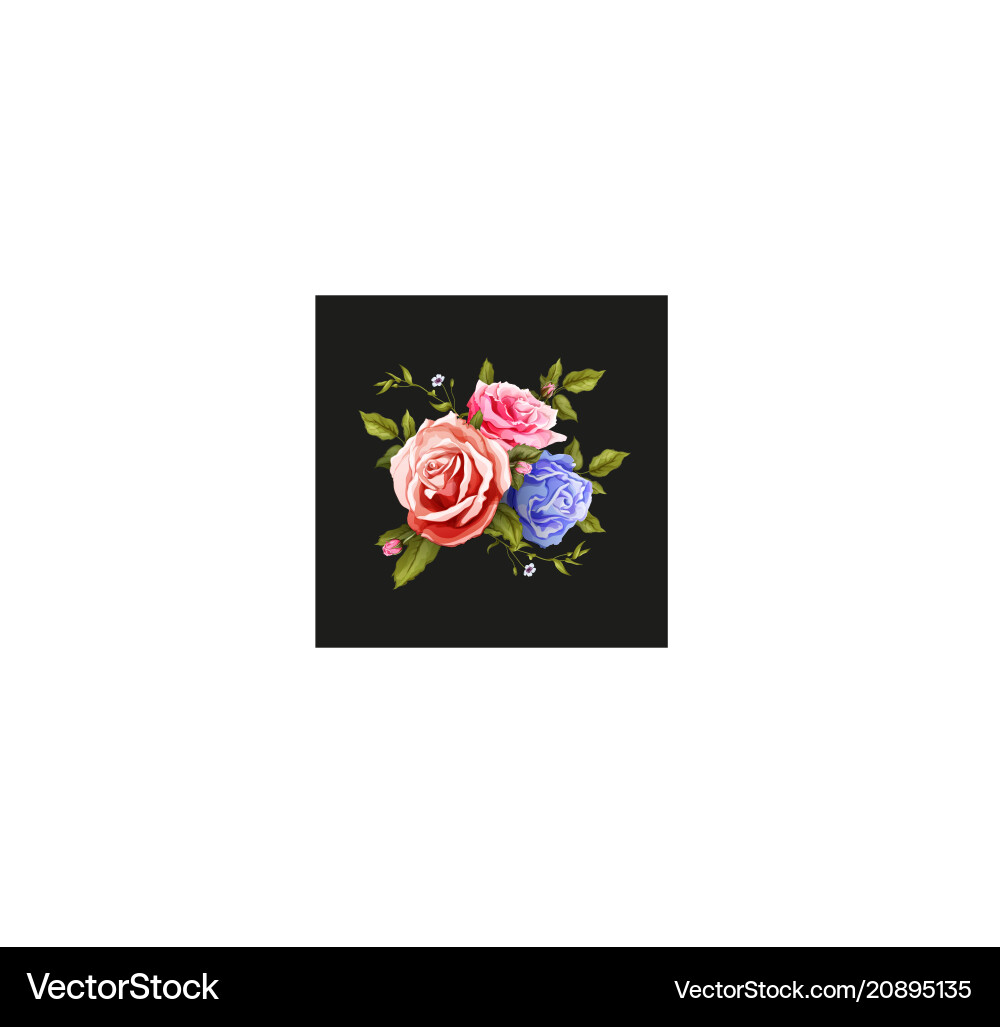 Elegant Rose Bouquet Vector Image