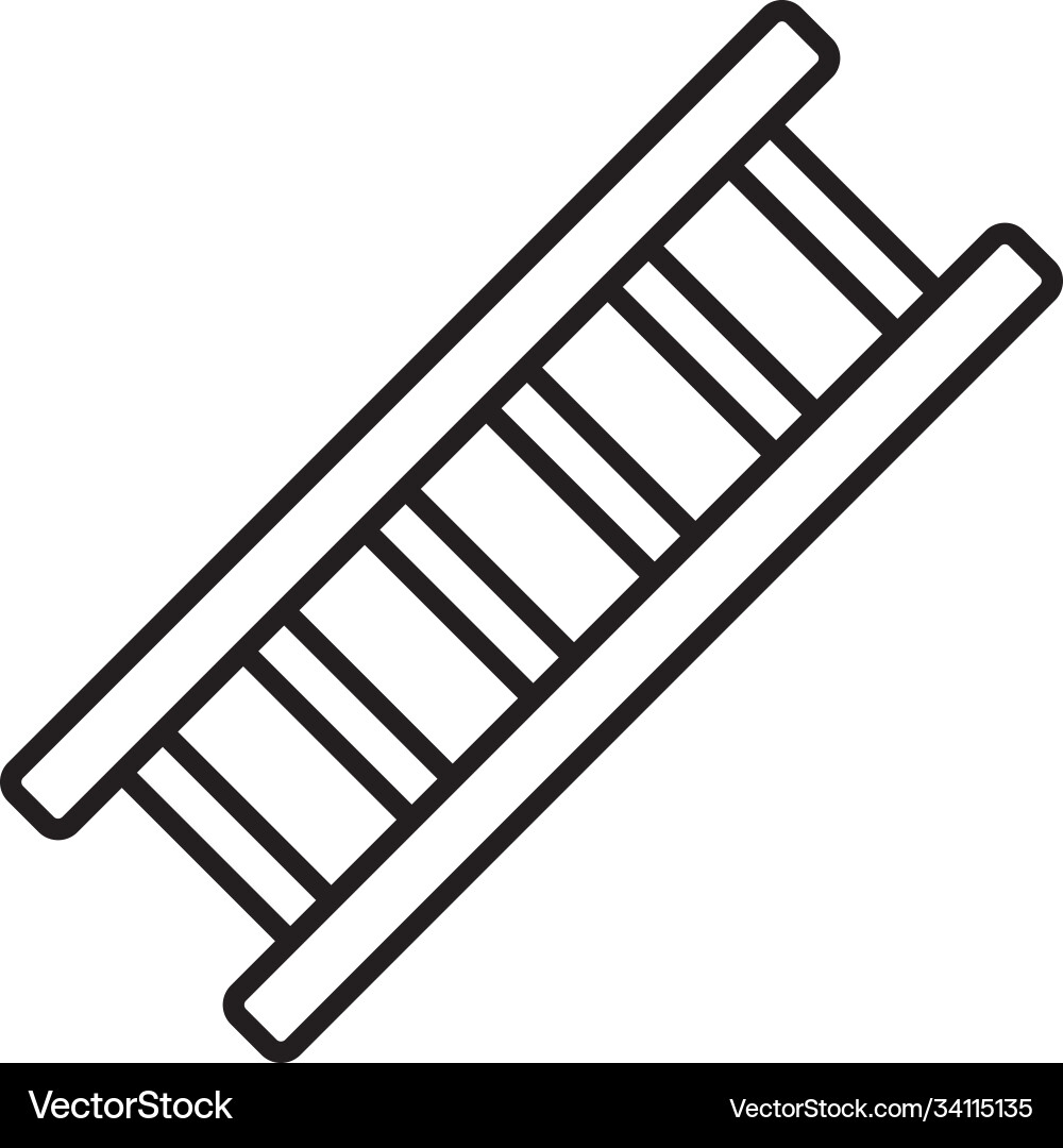 Ladder icon image line style Vector Image