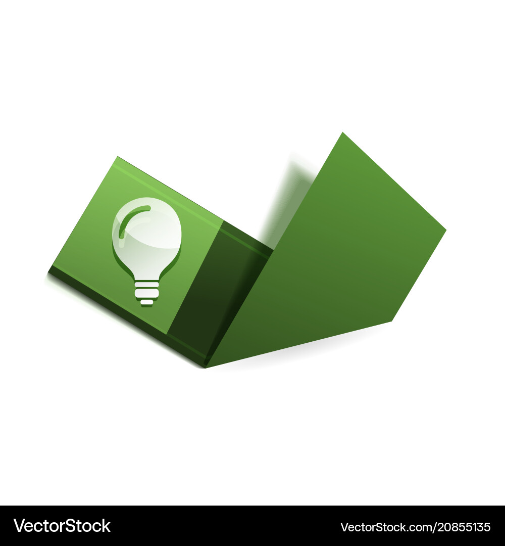 Light bulb new idea concept web button Vector Image