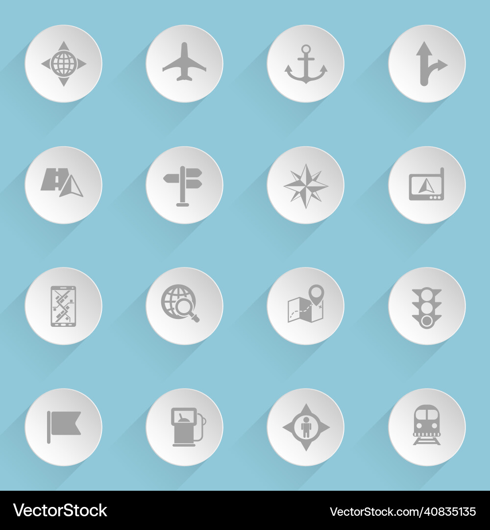 Navigation web icons Vector Image