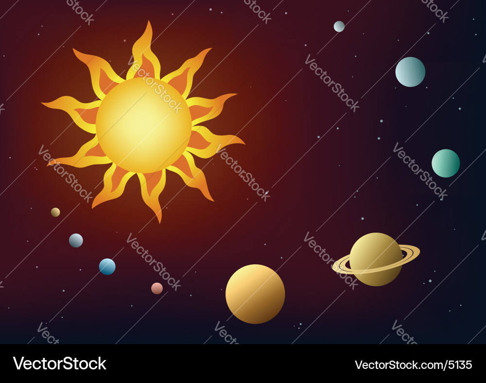 Saturn Planet Image vector image