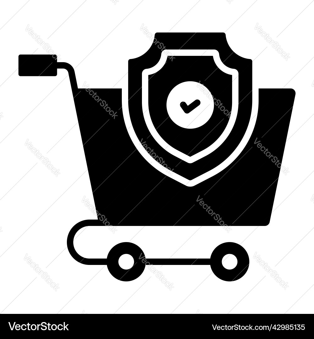 Secure cart modern concepts design Vector Image