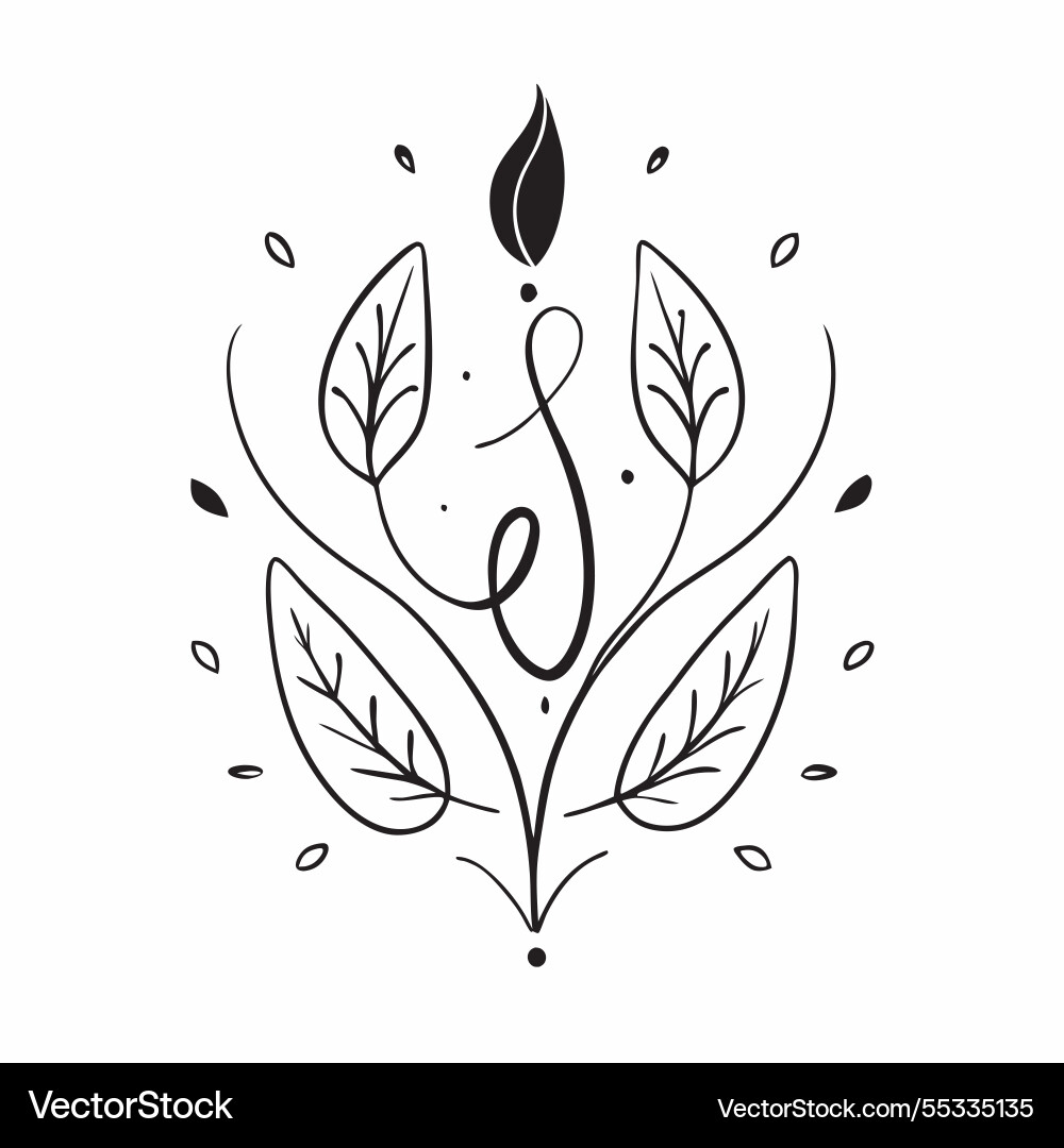 Spring leaves seamless pattern with elegant Spring leaves seamless pattern with elegant Vector Image