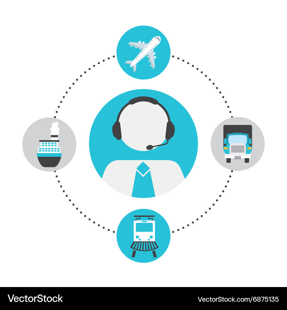 Support service design Vector Image