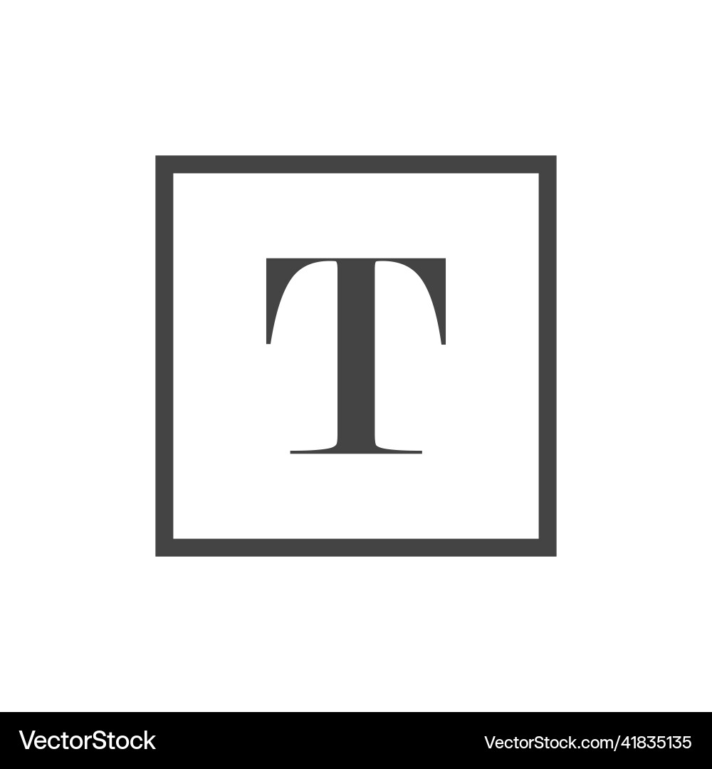 Text icon on white isolated background layers Vector Image