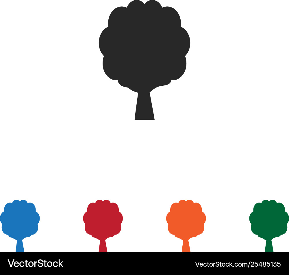 Tree icon Tree icon Vector Image