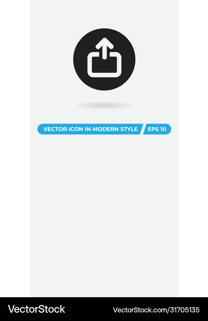 Upload icon simple sign for web site and mobile Upload icon simple sign for web site and mobile vector image