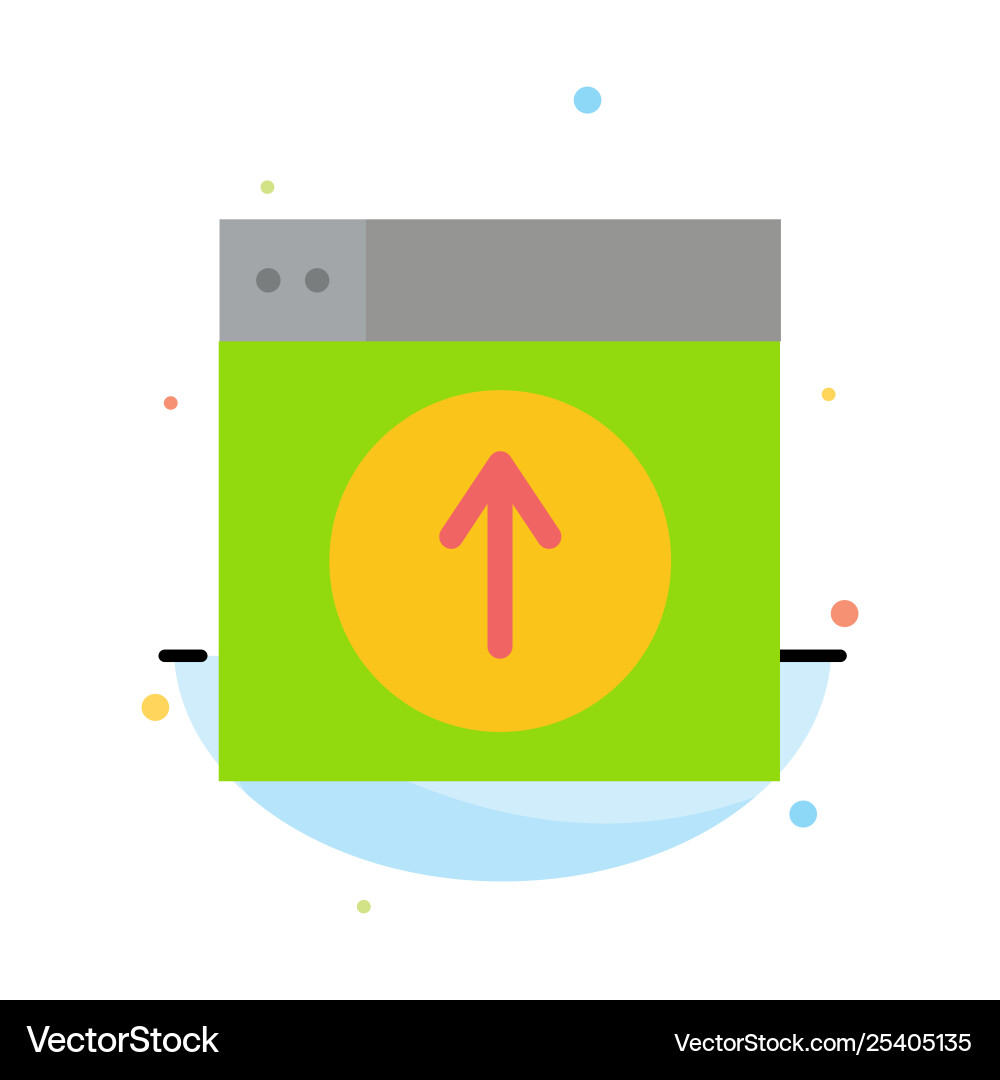 Upload up web design application abstract flat Upload up web design application abstract flat vector image
