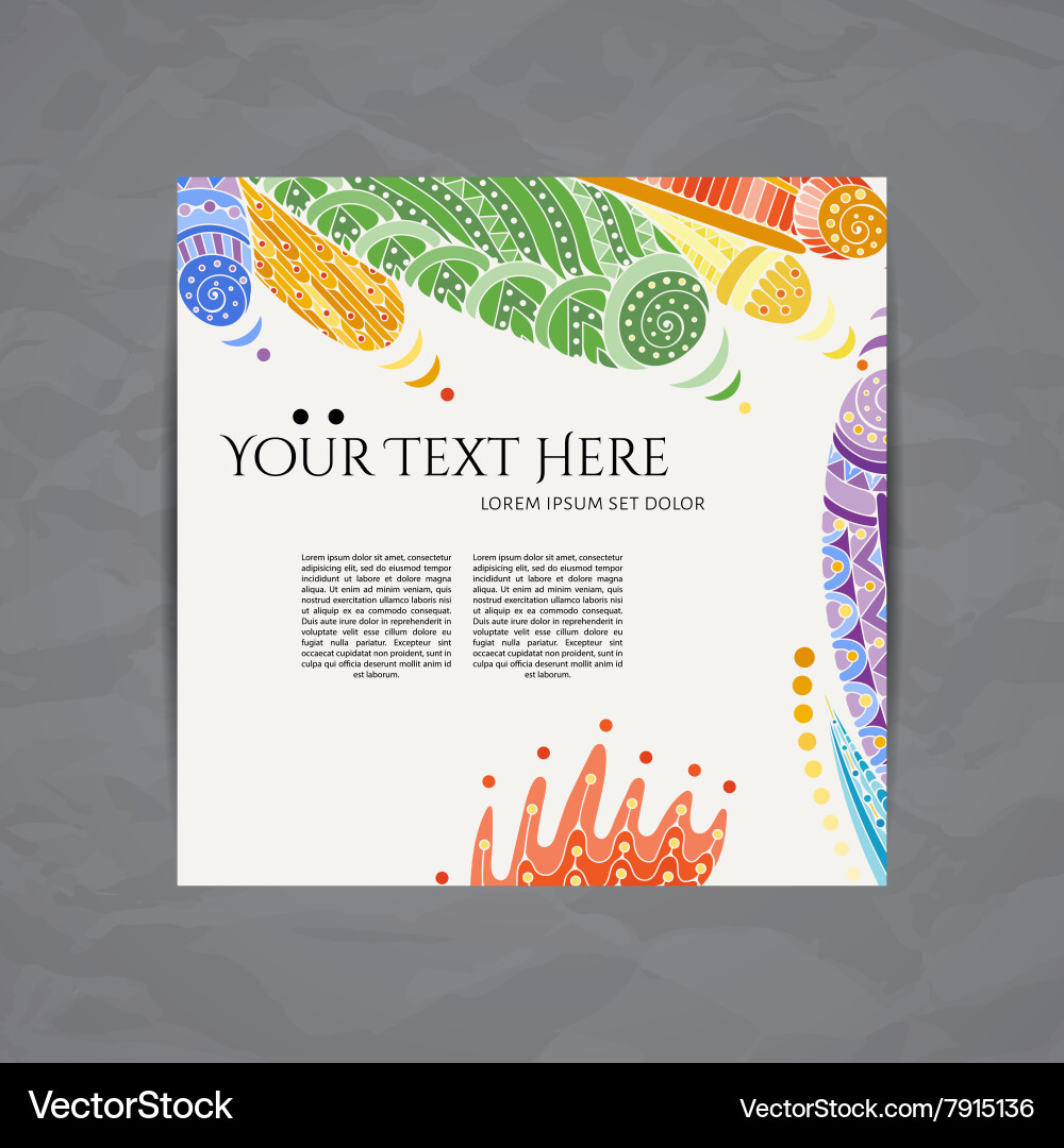Design templates brochures in random vector image