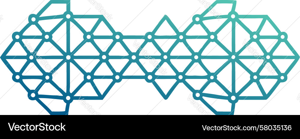 Dynamic Mesh Network Pattern Vector Image
