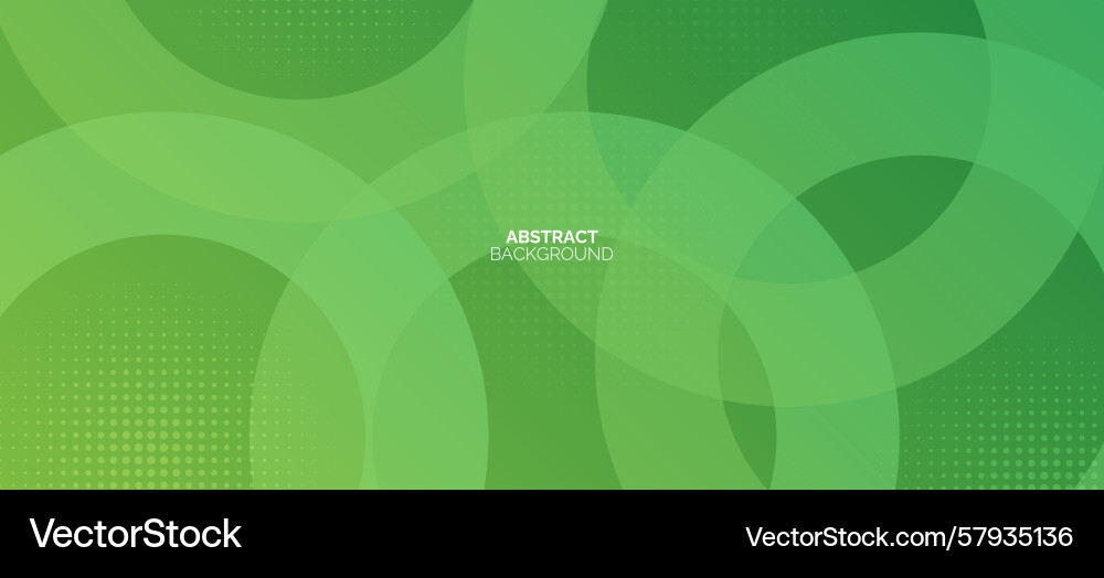Green abstract background with overlapping circle Green abstract background with overlapping circle vector image